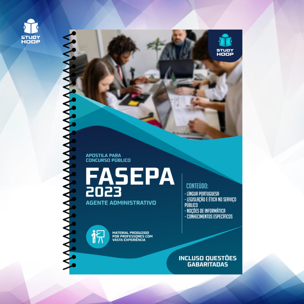 Livro Apostila FASEPA 2023 AGENTE ADMINISTRATIVO ASSISTENTE SOCIAL