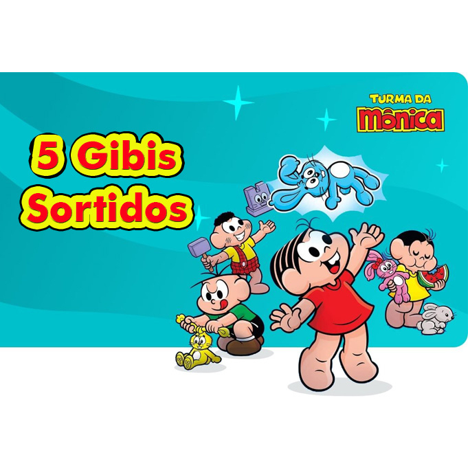 Turma da Monica Kit 2 5 7 ou 10 Histórias em Quadrinhos Gibis e