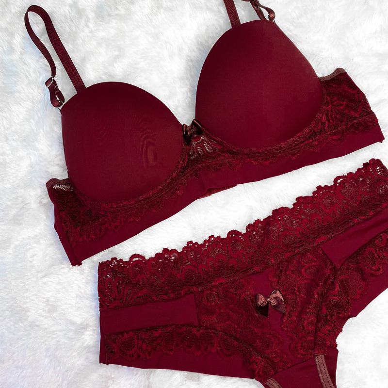 Conjunto Bojo De Renda E Calcinha Fio Duplo Sexy Lingerie Shopee