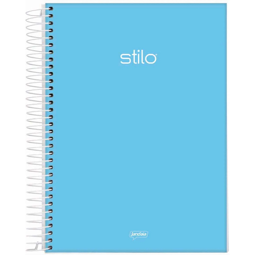 Caderno Colegial Espiral Capa Dura Stilo 10 Matérias 160 Folhas 175mm x