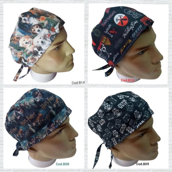 Bandana Gorro Touca Cir Rgica Odonto Enfermagem Bares Restaurantes Pet