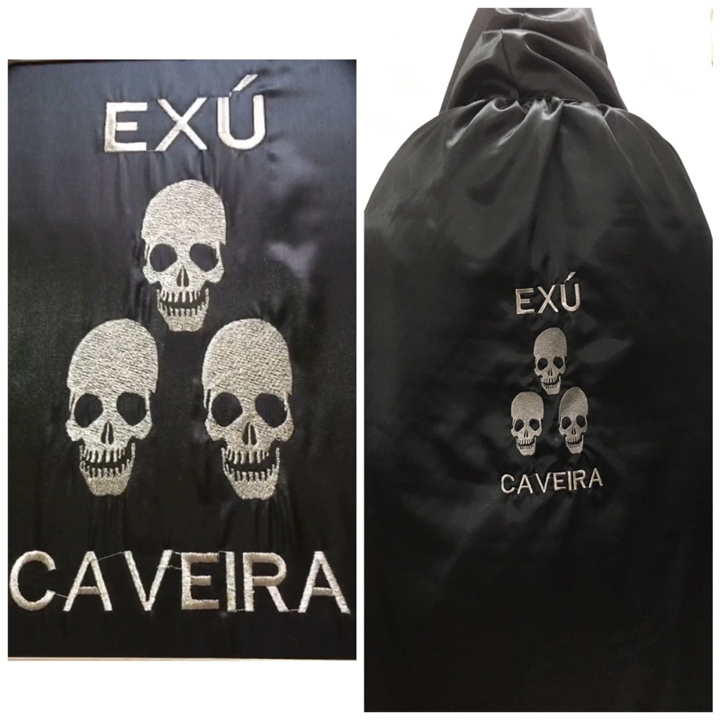 Capa de Exú Caveira Ponto Bordado Shopee Brasil