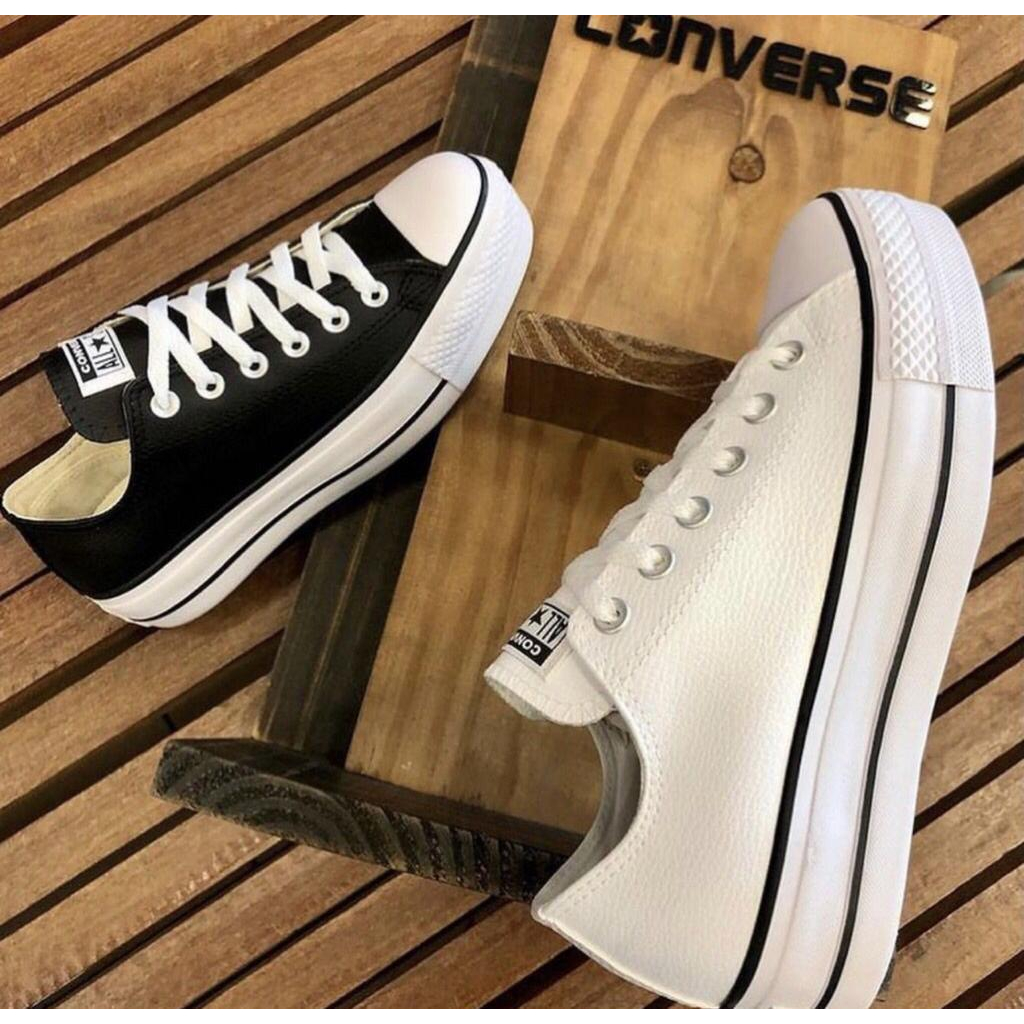 T Nis Plataforma All Star Converse Vulcanizado Branco Colorido Leve