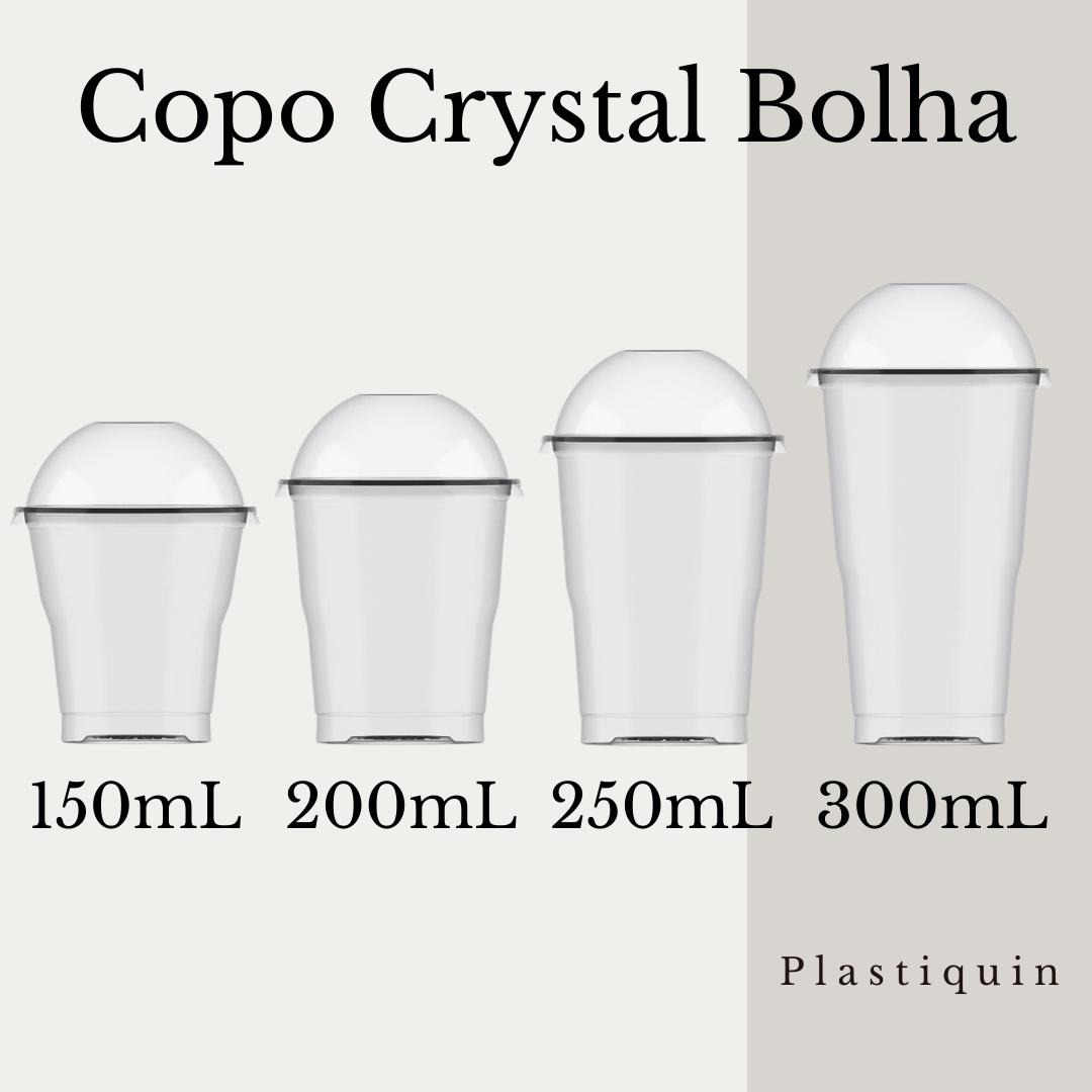 Copos Crystal Bello Tampa Bolha Sem Furo Ml Ml Ml Ml