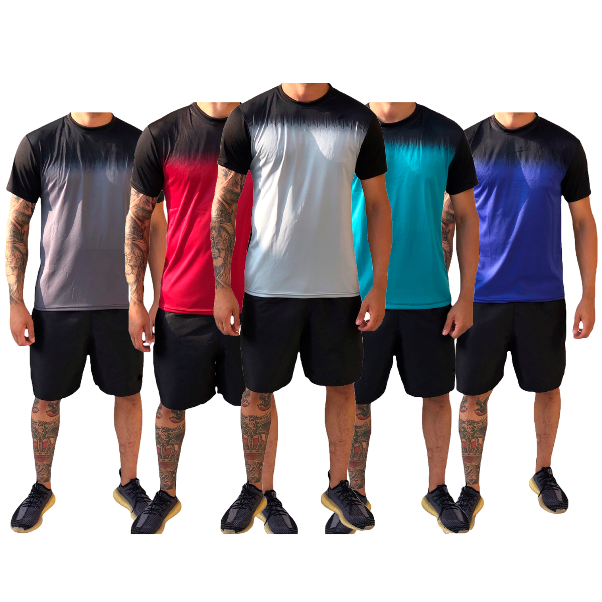 CAMISETA MASCULINA DRYFIT P TREINO E ACADEMIA BERMUDA TACTEL