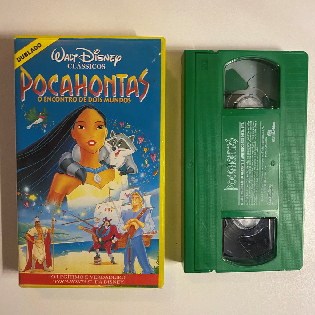 Fita VHS Pocahontas O Encontro De Dois Mundos Disney Dublado