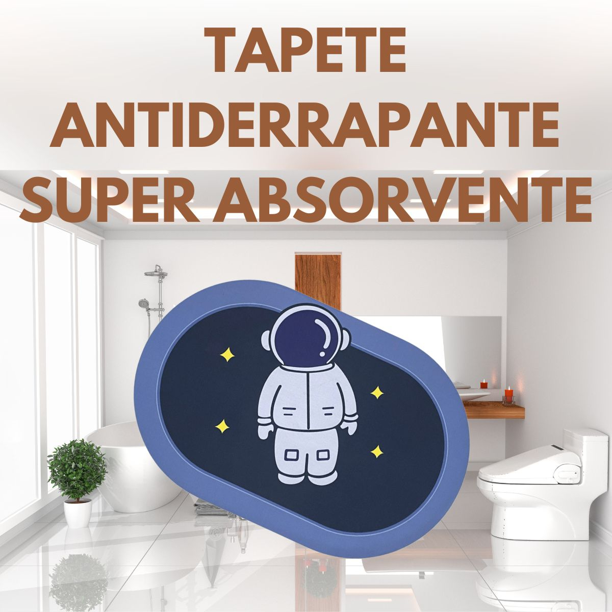 Tapete Antiderrapante Super Absorvente Para Banheiro 58 X 38cm Shopee