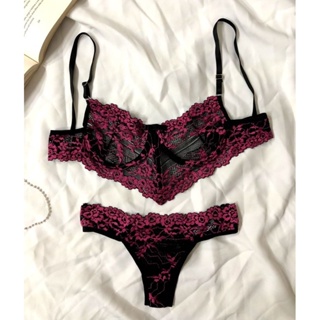 Conjunto Em Renda Bordada Lingerie Luxo Sexy Shopee Brasil