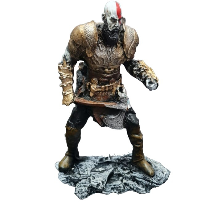 Boneco Kratos God Of War Ragnarok Resina 20cm Shopee Brasil