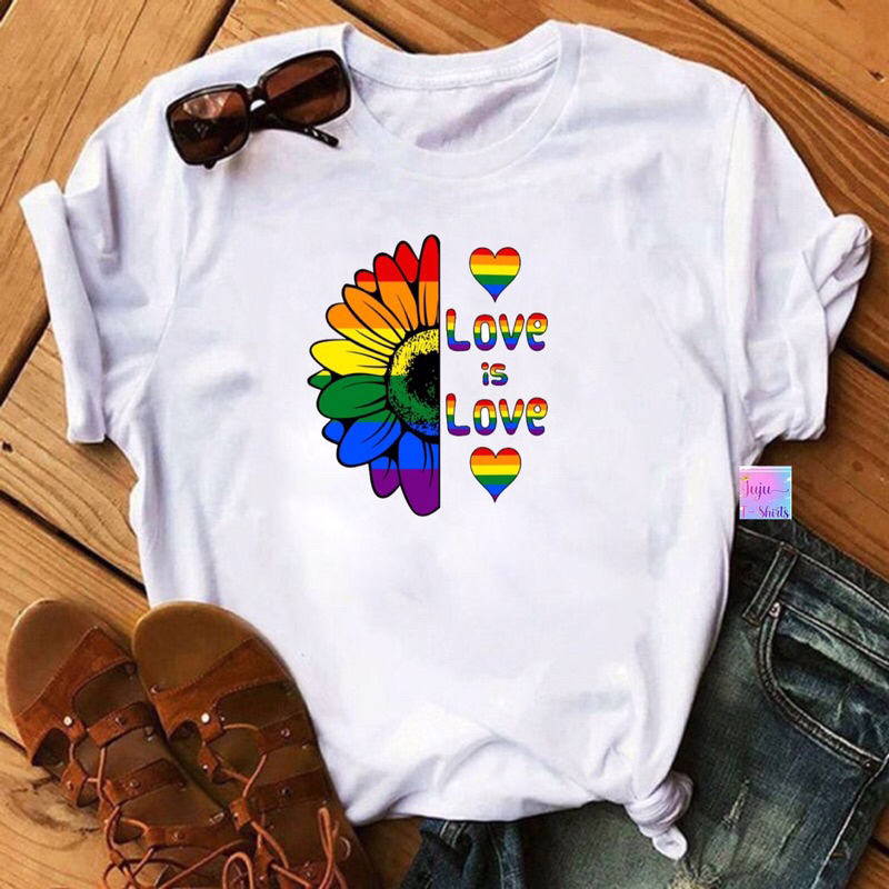 T Shirt Baby Look Unissex Movimento Lgbtqia Love Is Love Orgulho Gay