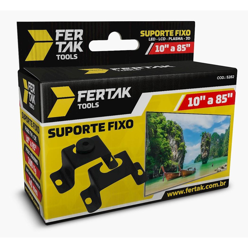 Suporte Tv Universal Para Tvs De A Fertak Shopee Brasil