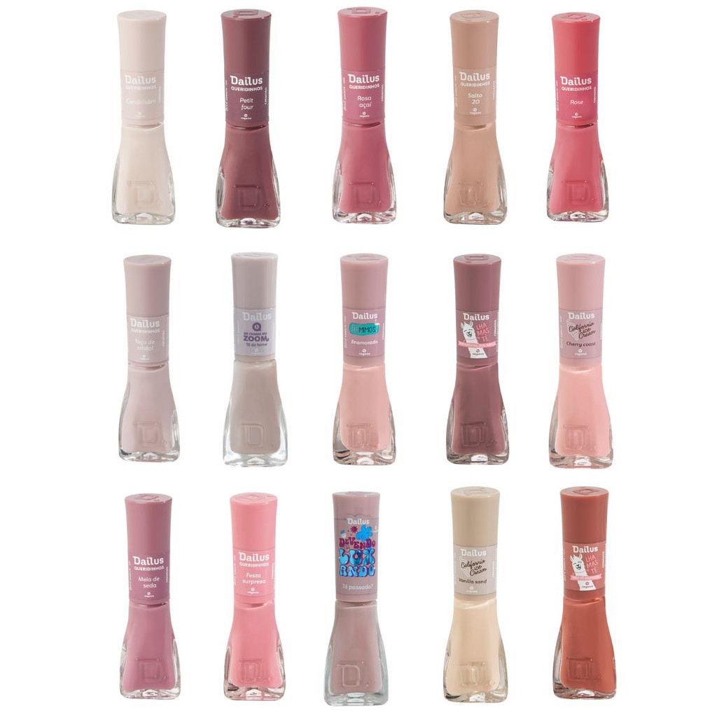 Dailus Nude Kit 15 Esmaltes Tons Nudes Shopee Brasil