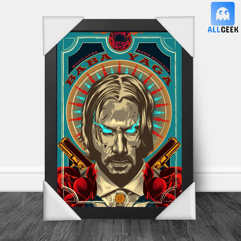 Quadro Decorativo Moldura Filmes John Wick Baba Yaga Shopee Brasil