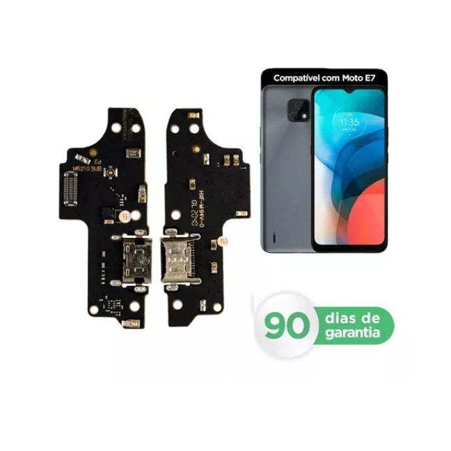 Placa Conector Sub Moto E7 Xt2095 Compativel Motorola Shopee Brasil