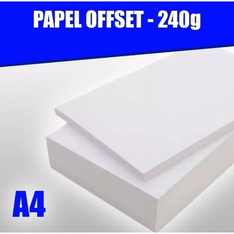 Papel Offset Chambril 240 Gramas A4 100 Folhas Shopee Brasil