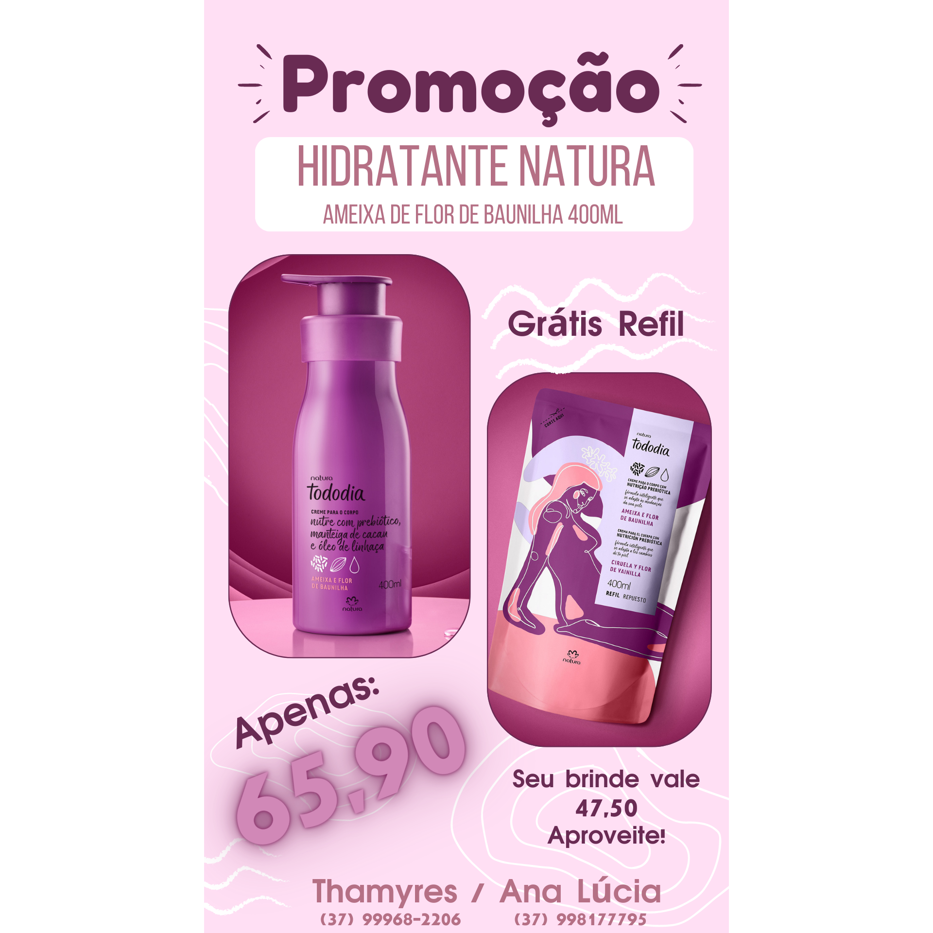 Creme Desodorante Nutritivo Para O Corpo Tododia Ameixa E Flor De