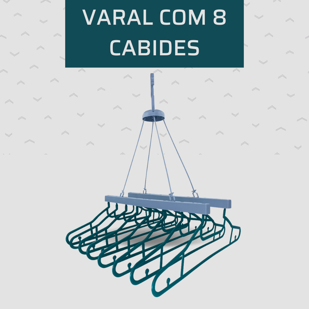 Varal Cabides Slim Articulado Camisas Camisetas Apartamento