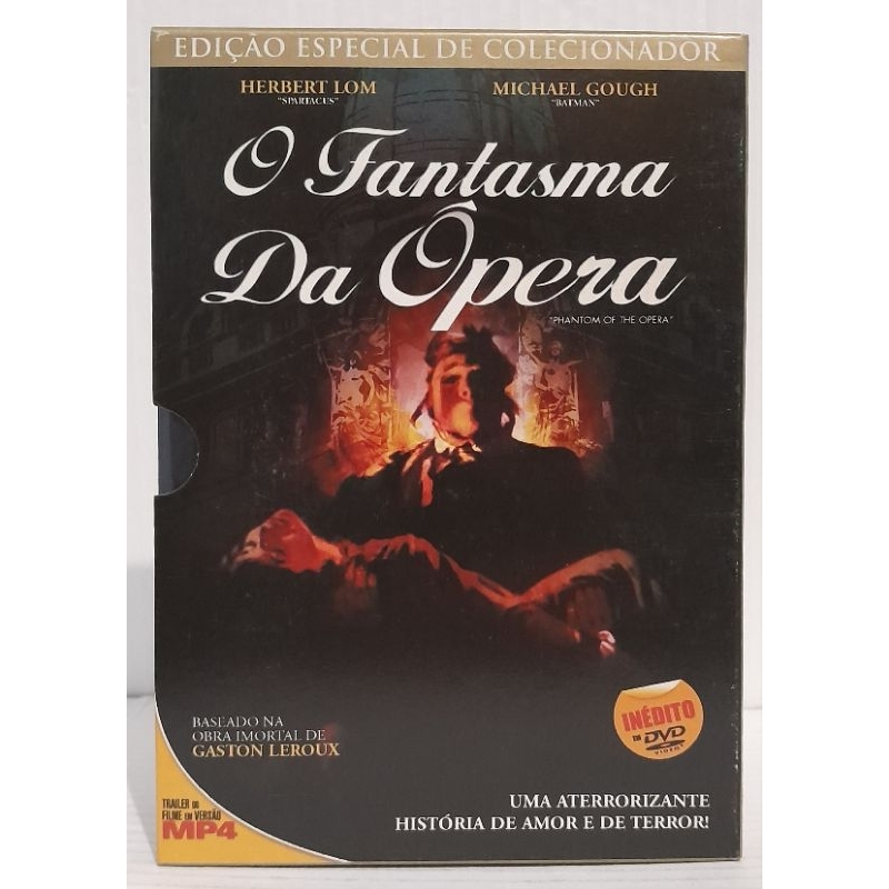 DVD O Fantasma Da Ópera 1962 C Luva Original Usado Shopee Brasil