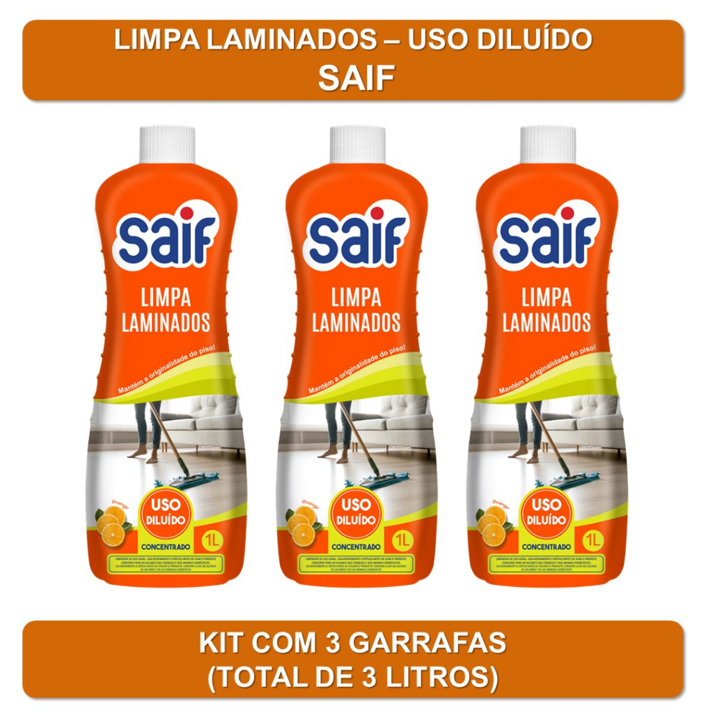 Kit Limpa Pisos Laminados Saif L Unds Shopee Brasil