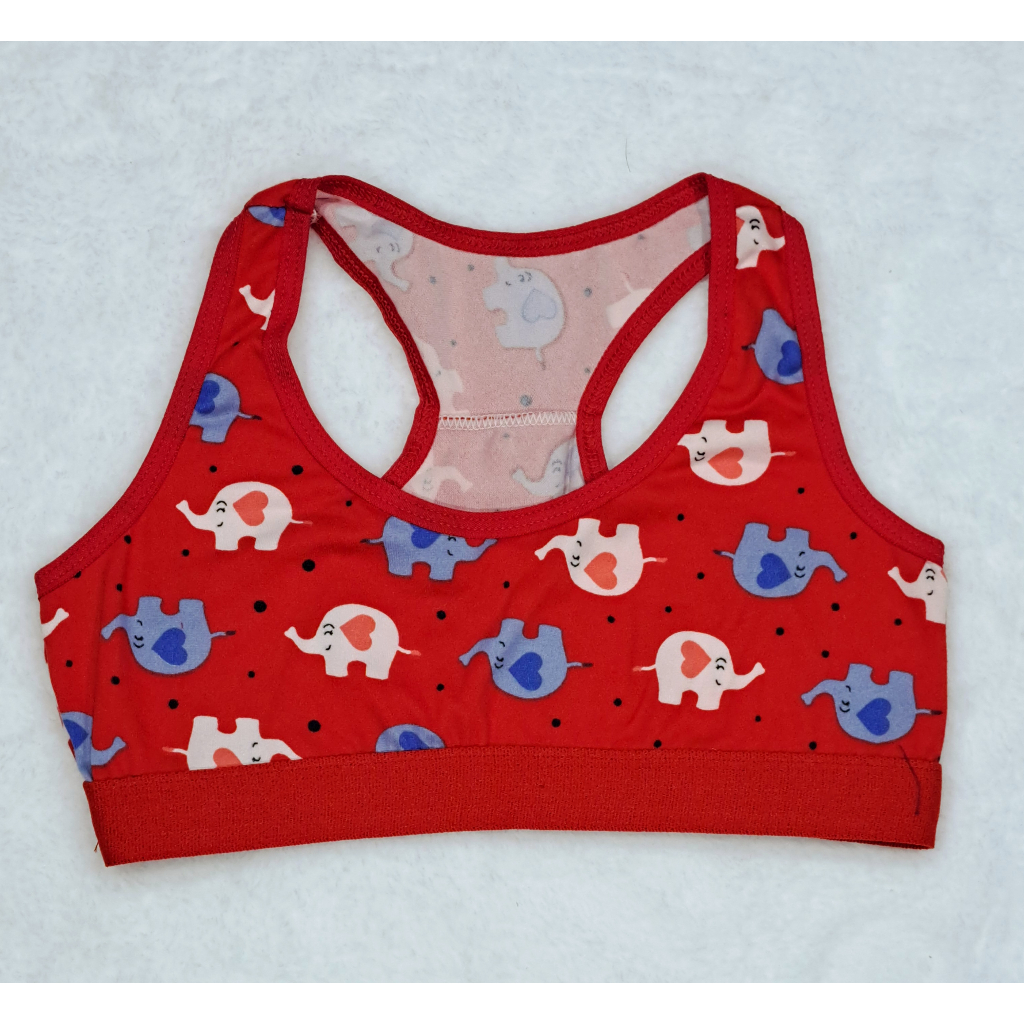 kit 3 Top Nadador Infantil Sutiã Sem Bojo Lingerie Menina Moça