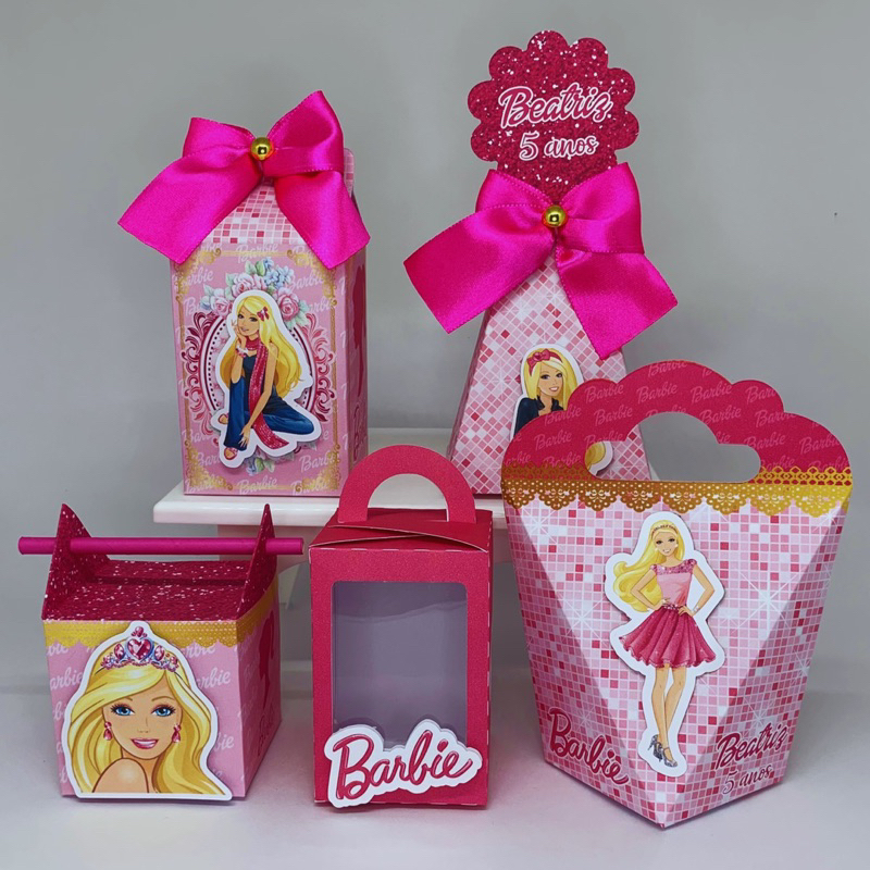 Caixas Personalizadas Barbie Caixinhas Personalizados Lembrancinhas