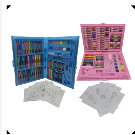 Maleta Estojinho Maletinha Estojo Escolar Kit Pintura Infantil Pe As