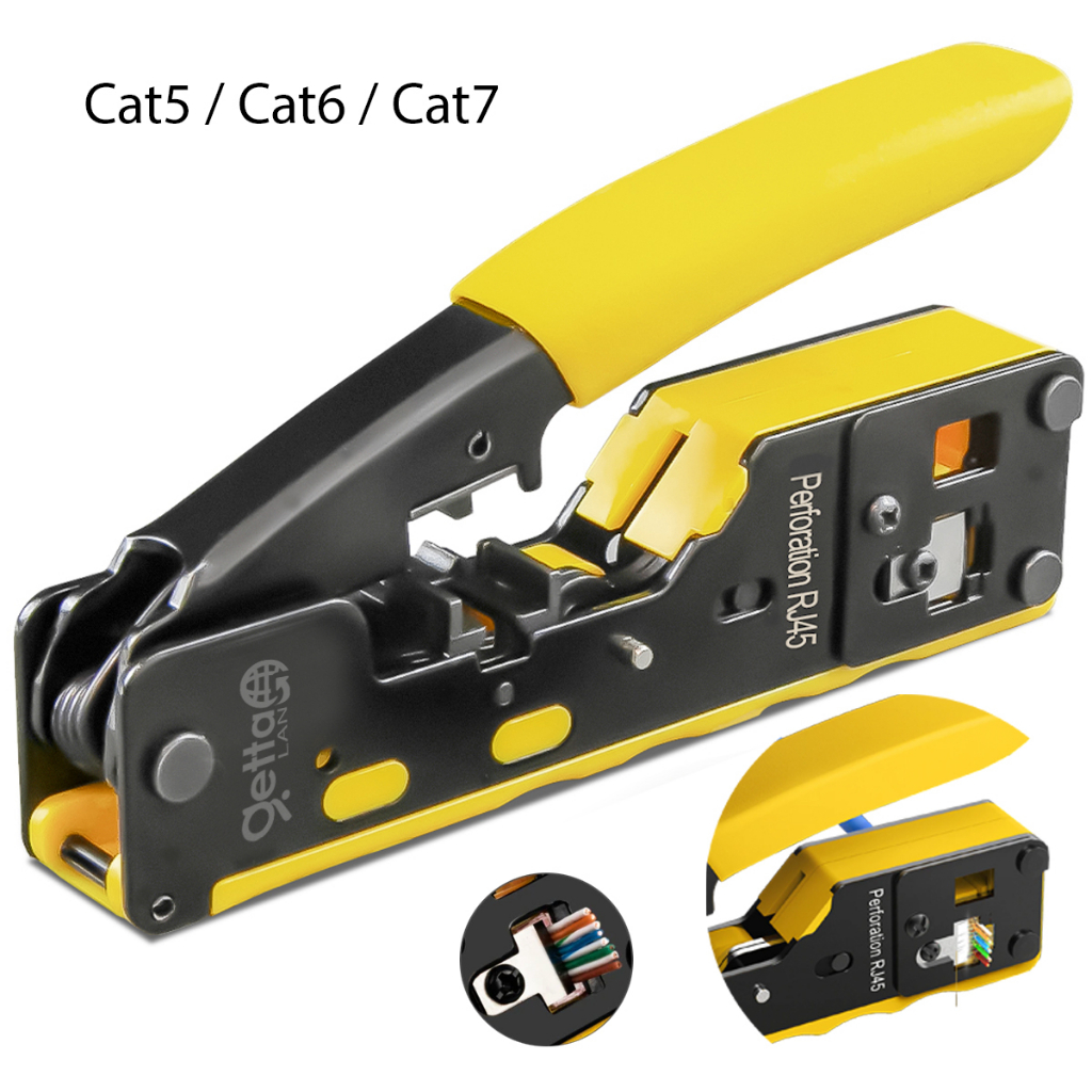 Alicate De Crimpar Rj45 De Passagem Ez Crimp Cat5e Cat6 Cat7 Shopee