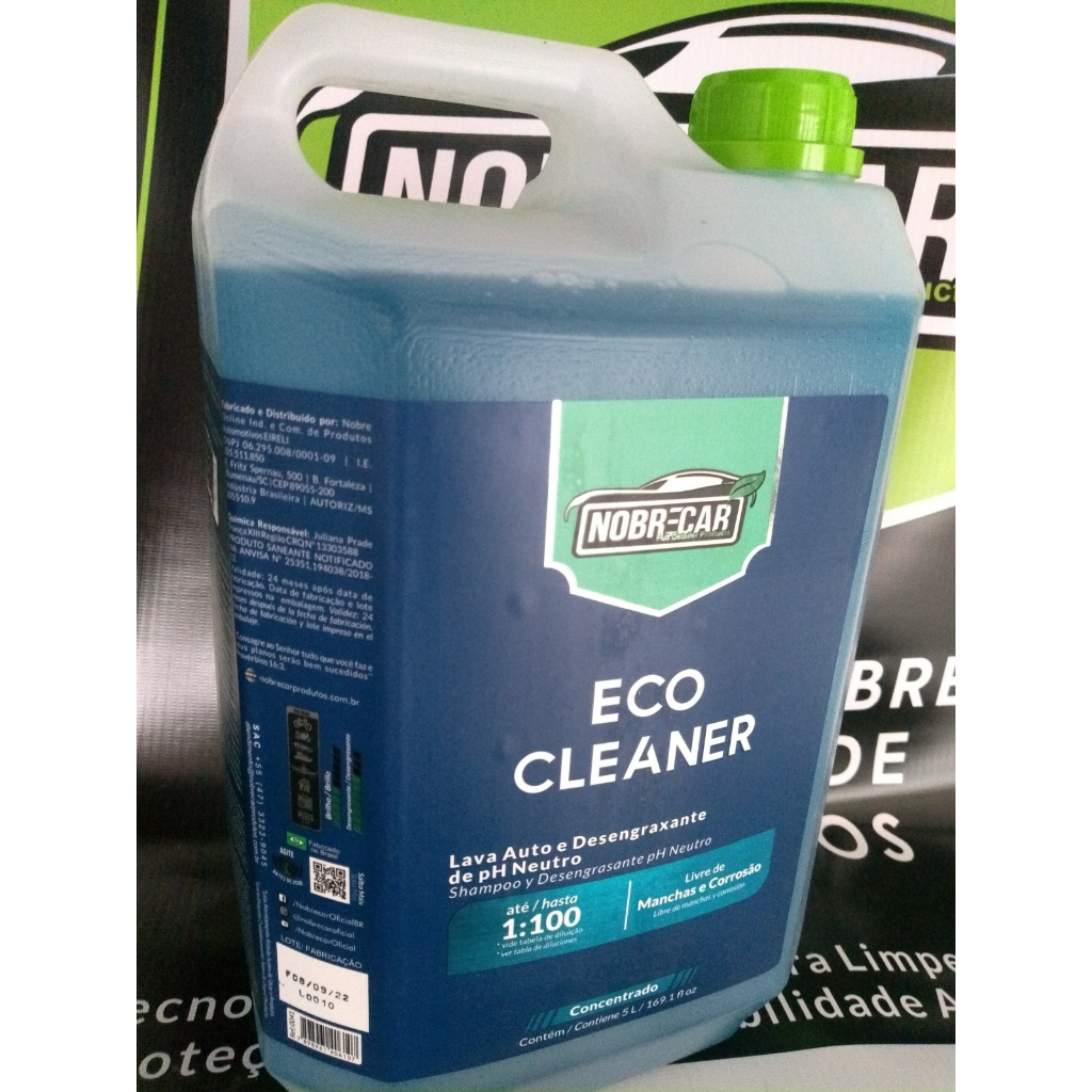 Shampoo Desengraxante Eco Cleaner Nobre Car Carro Caminh O Moto L