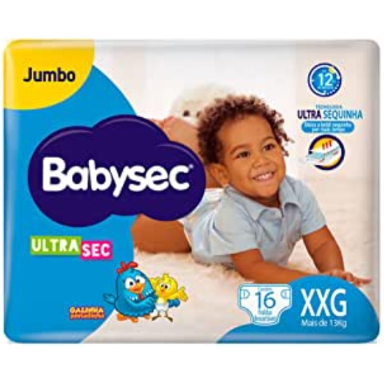 Fralda Babysec Ultrasec Galinha Pintadinha Tam Xxg Unds Shopee