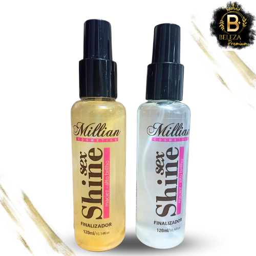 Spray De Brilho Finalizador Capilar Prata E Ouro Shine Millian Ml