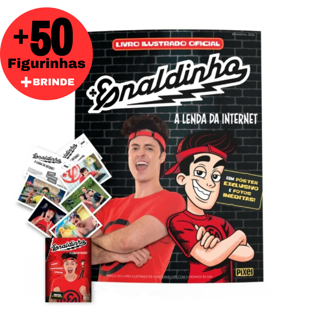 Kit Álbum Do Enaldinho 50 Figurinhas 10 envelopes Shopee Brasil