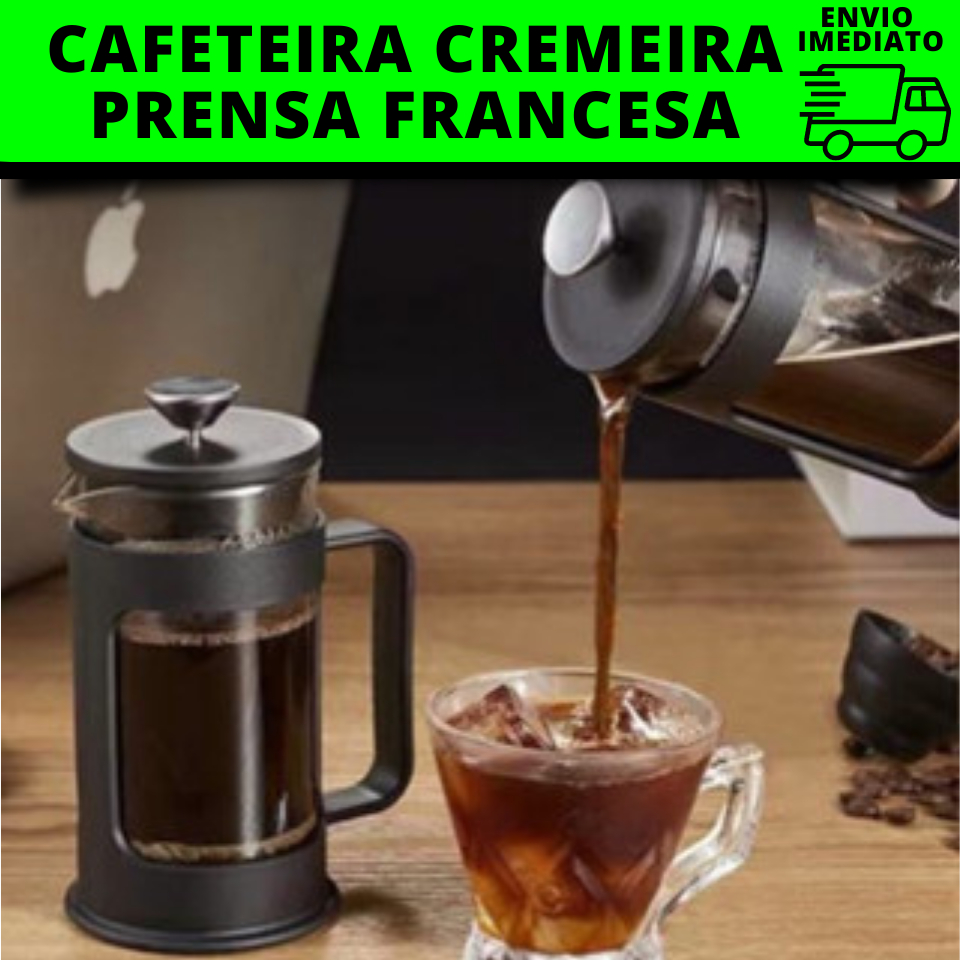 Cafeteira Prensa Francesa Cremeira Caf Leite Ch Ml Shopee Brasil