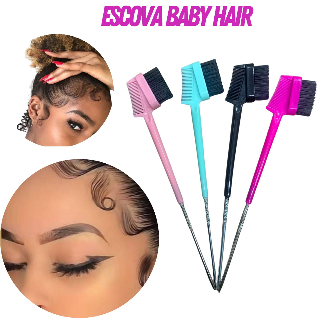 Pente Escovinha Para Baby Hair Multifuncional Acabamento Cabelos Beleza