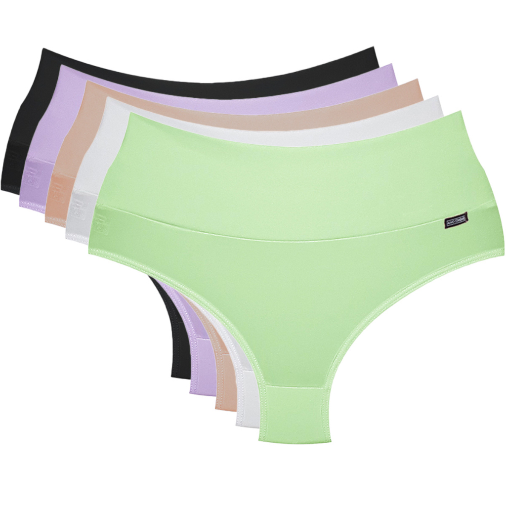 Kit Calcinhas Lingerie Roupas Femininas C S Alto Segura Barriga