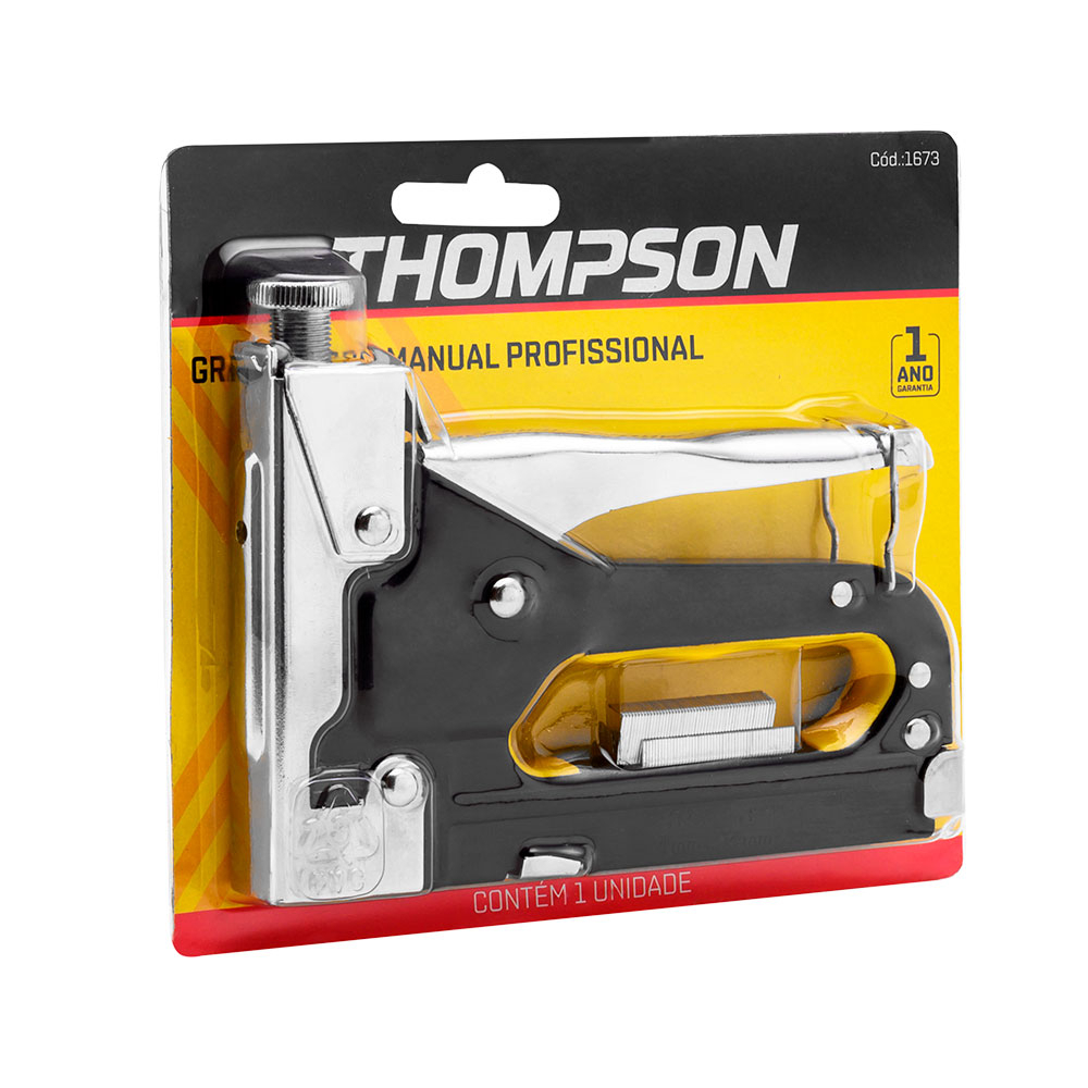 Grampeador de Tapeceiro Alta Pressão Profissional Manual Thompson