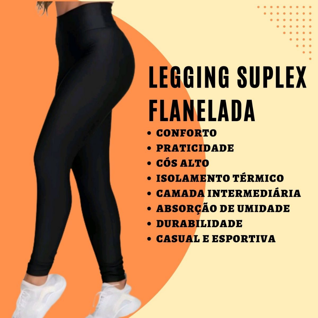 Cal A Legging Flanelada Feminina T Rmica Peluciada Cintura Alta Casual