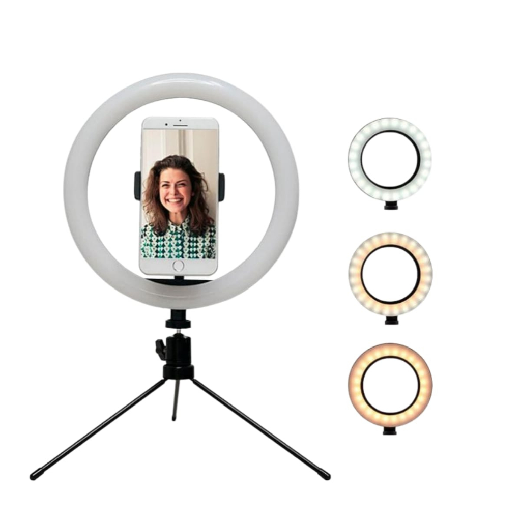 Ring Light De Mesa Iluminador De Led Tripe Polegadas Cm Shopee