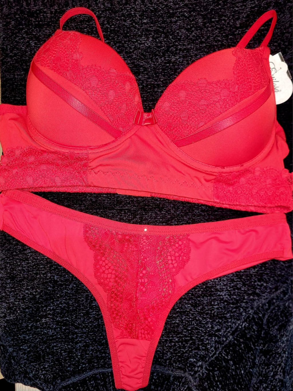 Conjunto Lingerie Vermelho Fio Dental G Shopee Brasil
