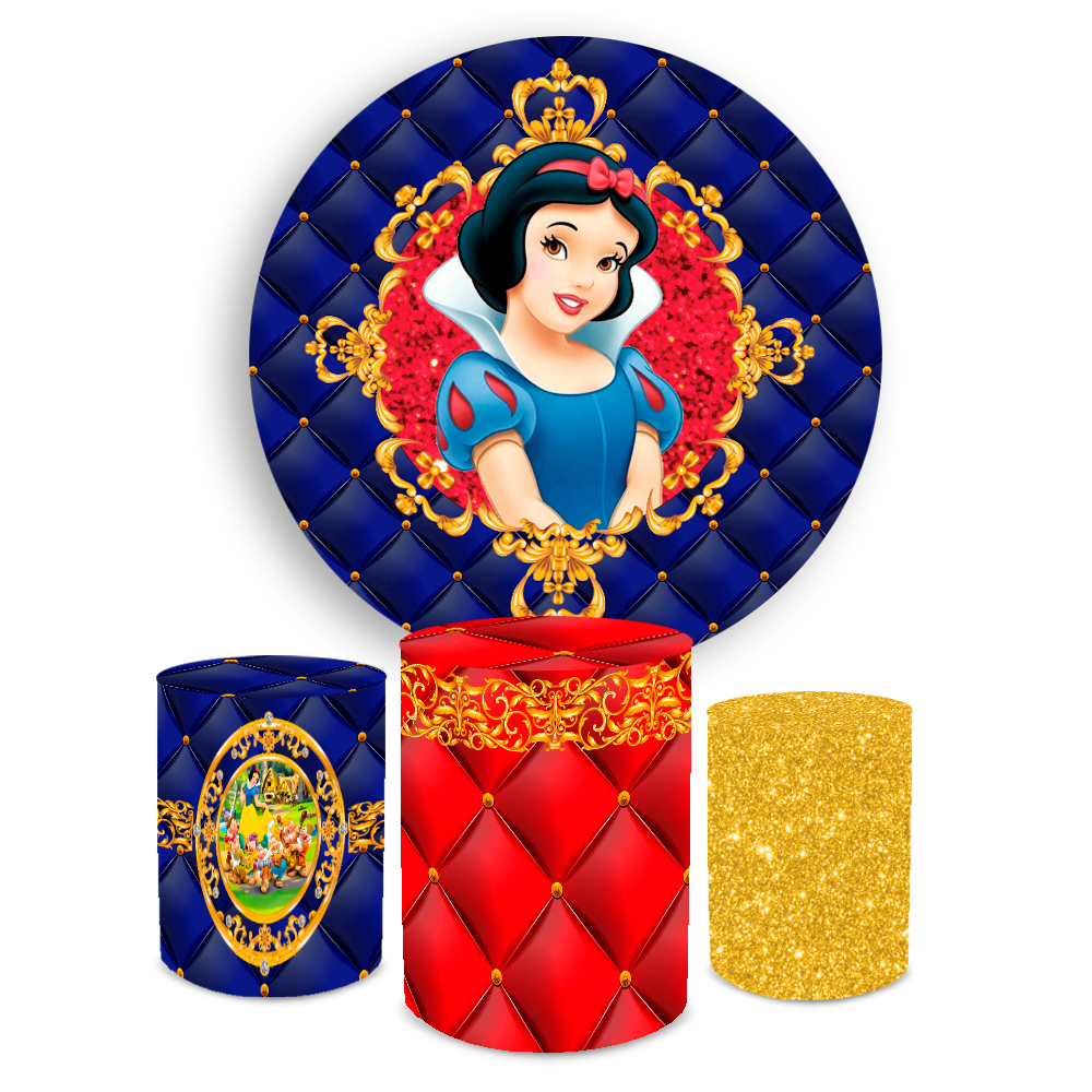 Trio Capa Cilindro Sublimado Capa Painel Princesa Shopee Brasil