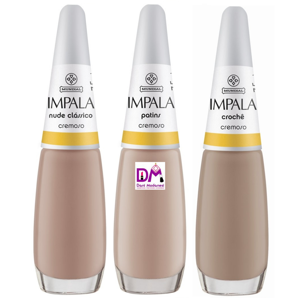 Esmaltes Impala Tons De Nude Kit Cores Shopee Brasil