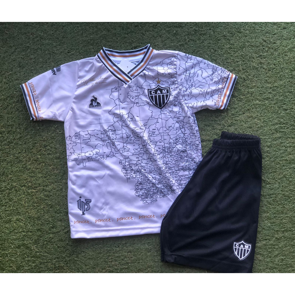 Conjunto Infantil Atl Tico Mineiro Kit Do Galo Torcedor Manto Da Massa