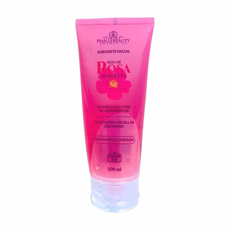 Sabonete Facial Rosa Mosqueta Phallebeauty 100ml Shopee Brasil