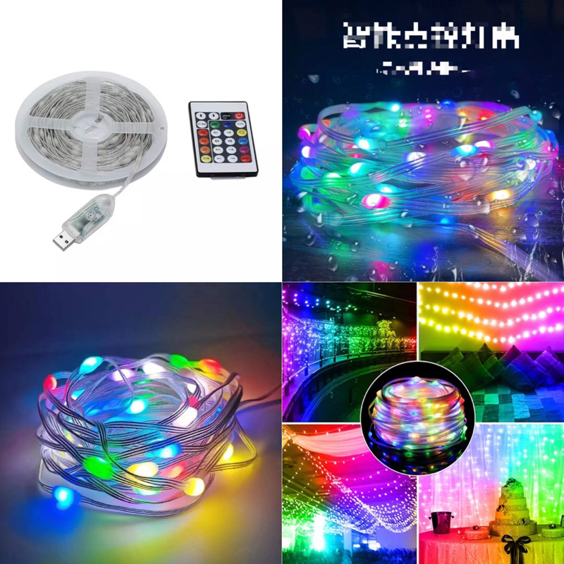 Fita Led Ultra Rgb 10 Metros Controle Rolo 10m Colorida 100Leds