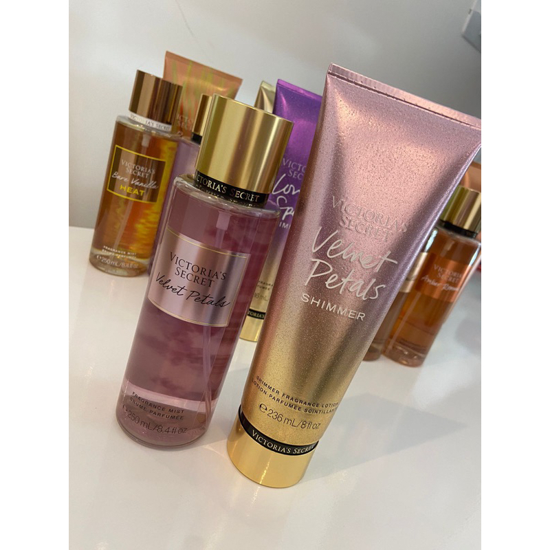 Kit Victoria Secret S Hidratante Body Splash Velvet Petals