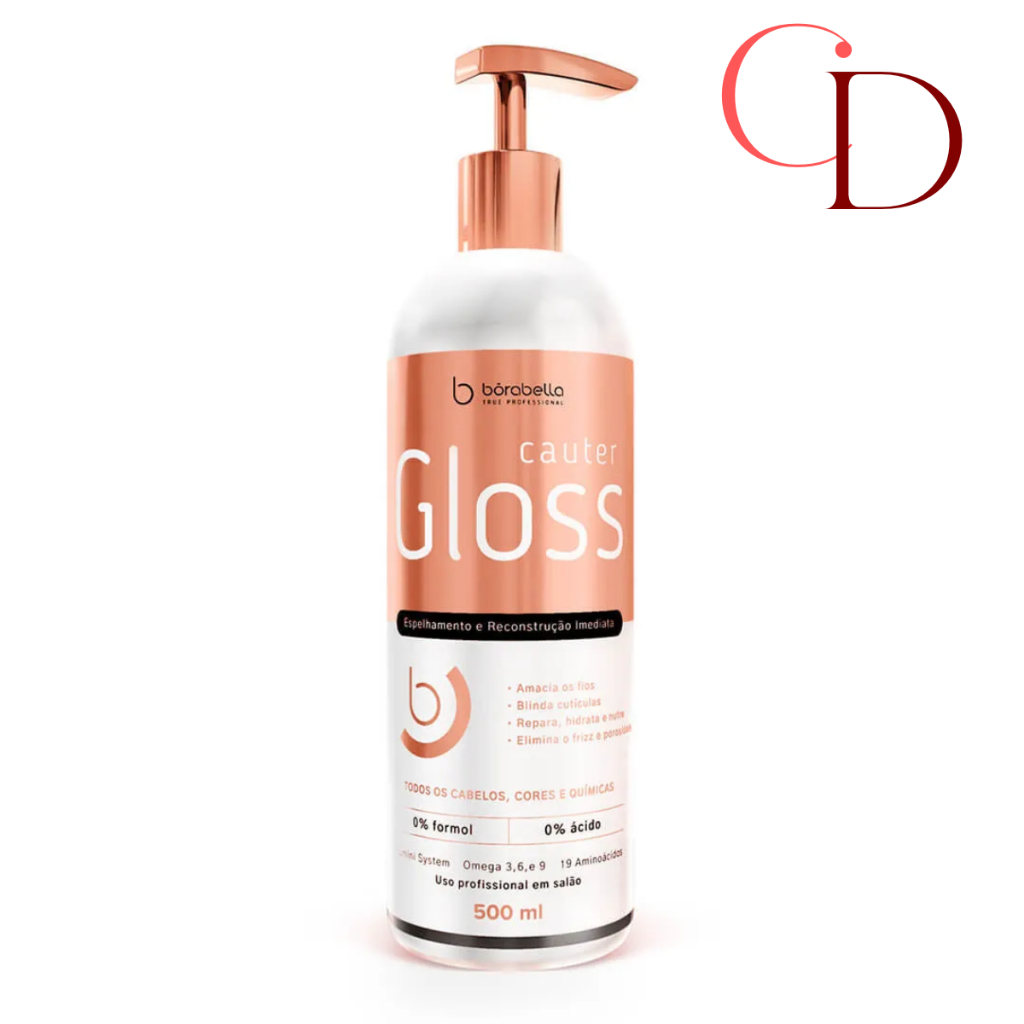 Borabella Cauter Gloss Espelhamento E Blindagem Cuticular 500ml