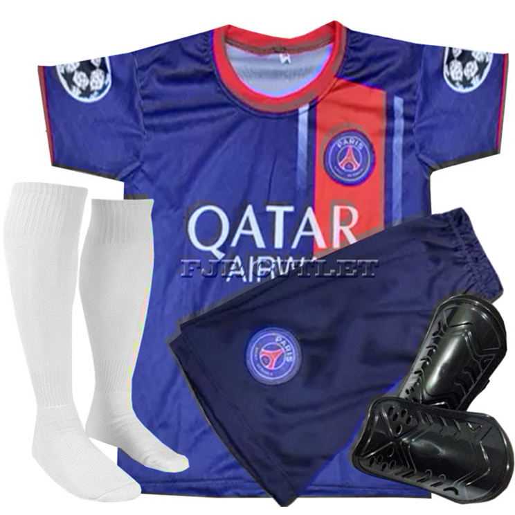 Infantil Kit Psg Home Camisa Do Time Crian A Camiseta Blusa