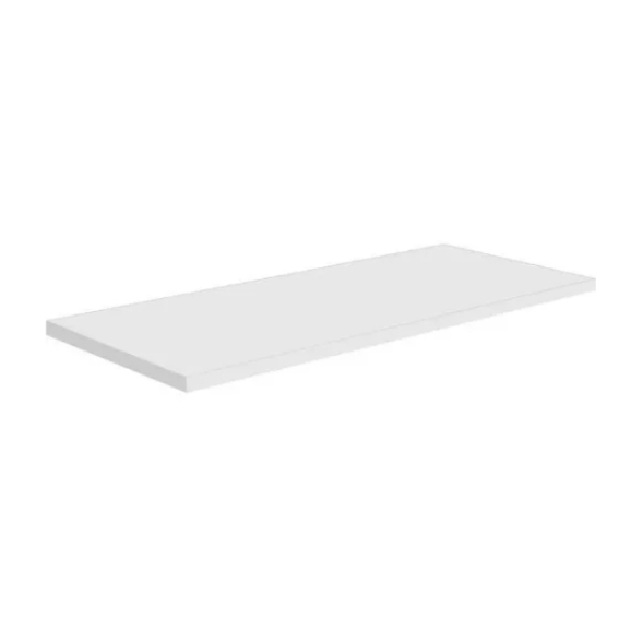 1 Prateleira Lisa Mdf 15mm Branco 60x20Cm Suporte Invisível