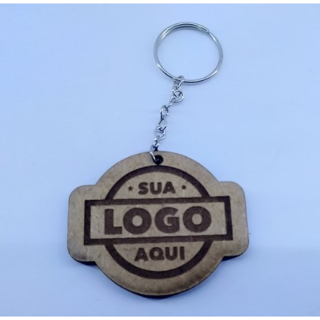 Chaveiros Personalizado A Laser Em Mdf Cru Shopee Brasil