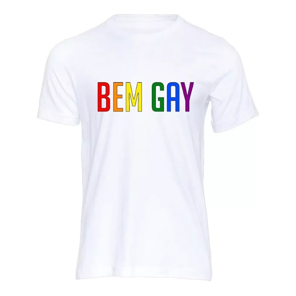 Camisa Camiseta Orgulho Bem Gay Estampas Coloridas Lgbt 24 Shopee Brasil