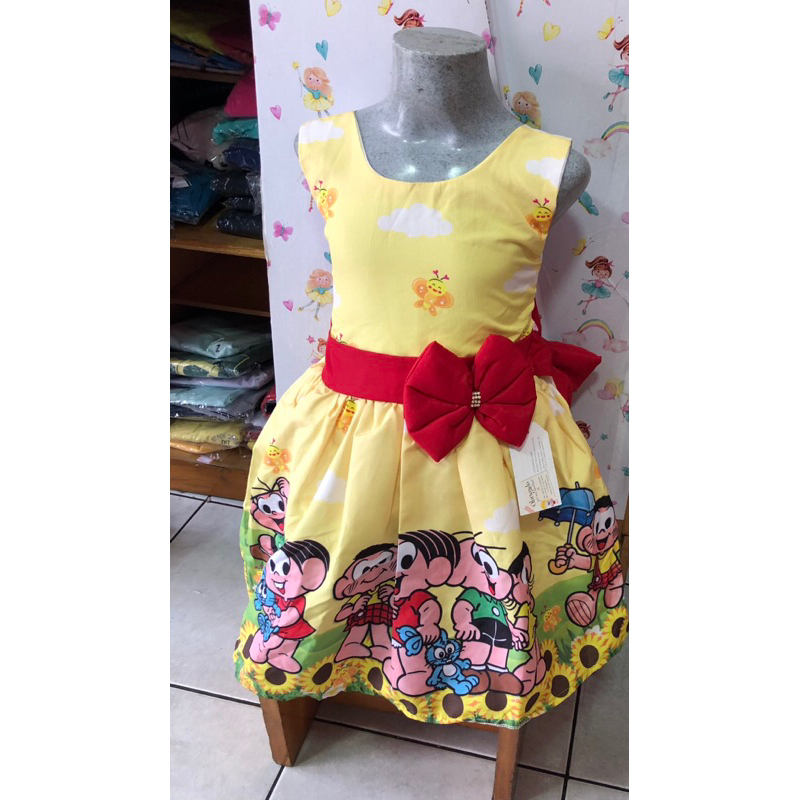 Vestido Infantil Magali Shopee Brasil